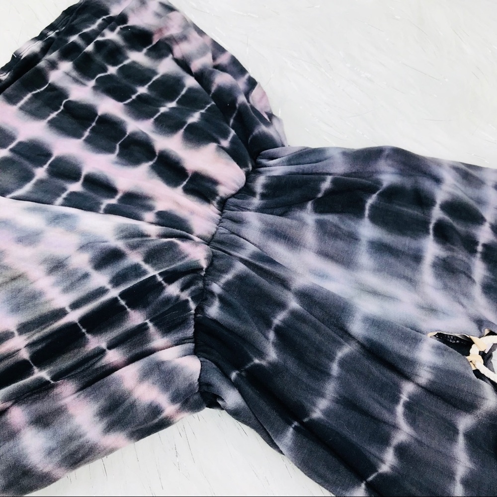 Sage tie dye romper M - Picture 3 of 4